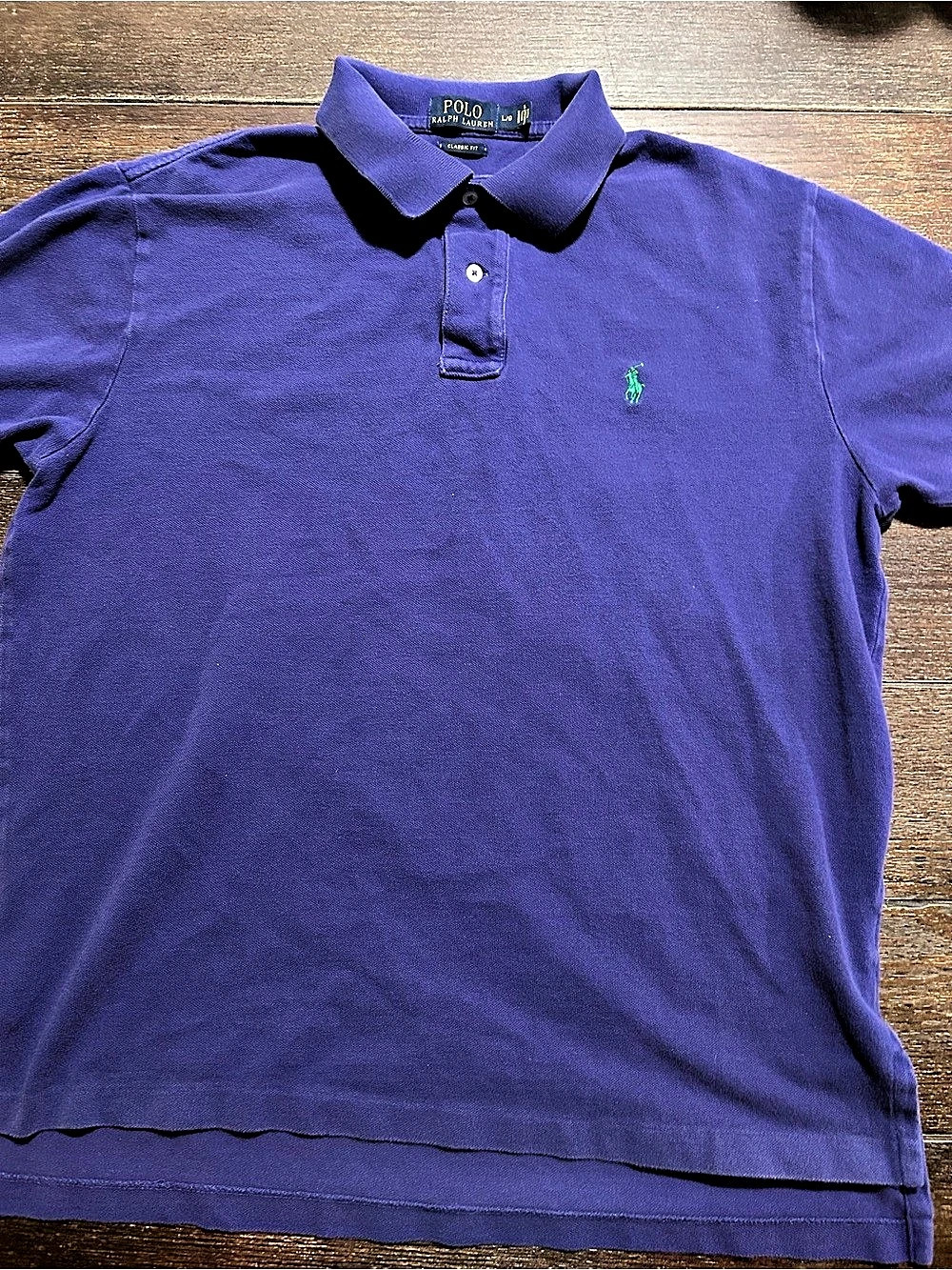 Polo Ralph Lauren Classic Fit Purple Polo Shirt  Large